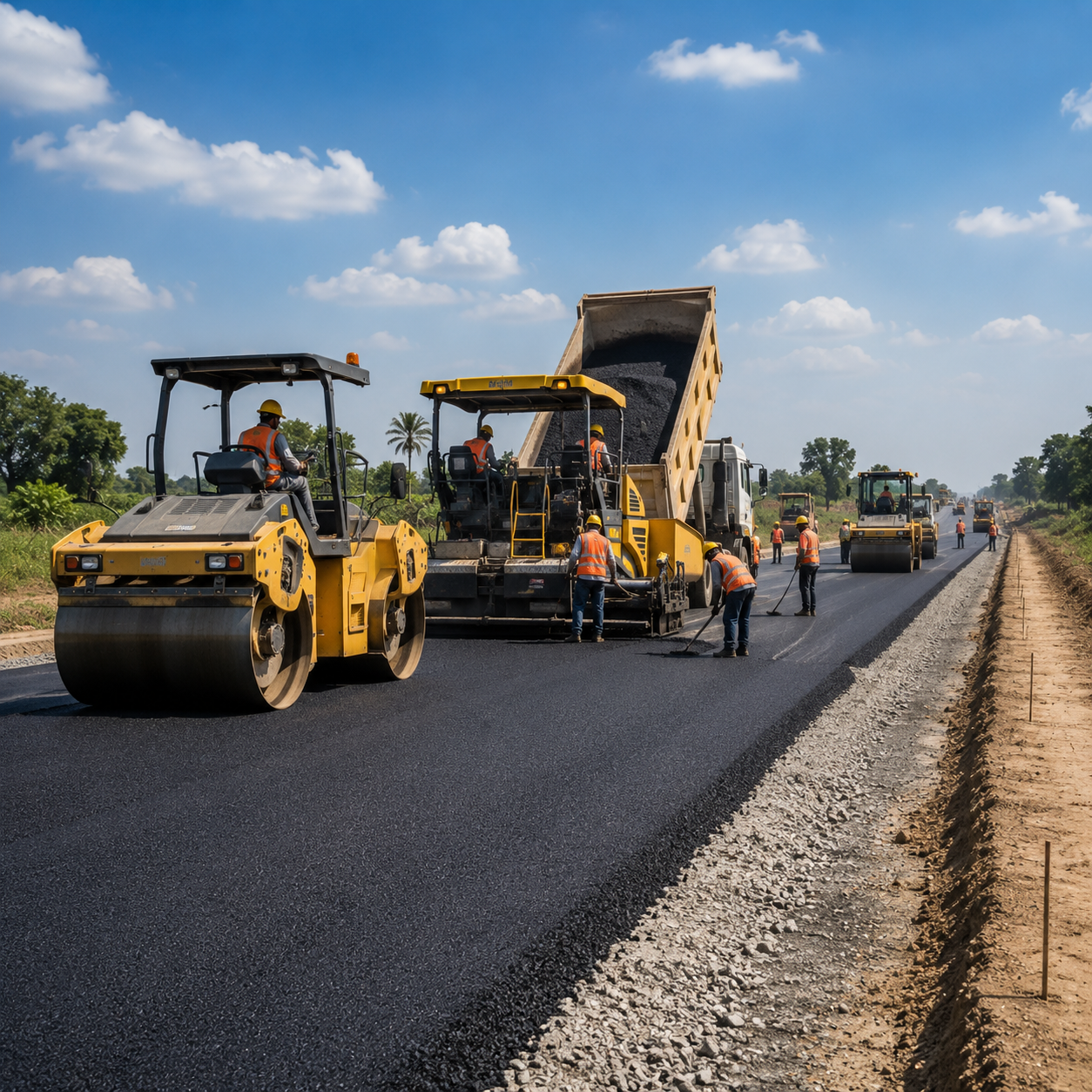 Road construction